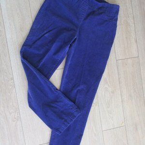 Stretch Waist Corduroy Purple Jeans Size Medium